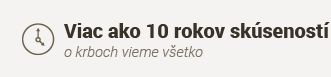 Viac ako 10 rokov skúseností