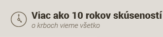 Viac ako 10 rokov skúseností