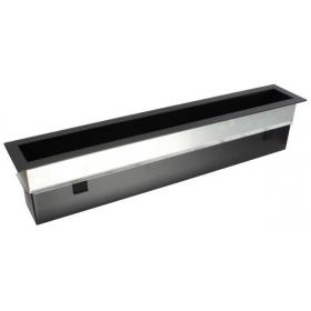 Mriežka Ventlab V-Open 600x100 mm čierna