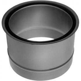Zder dvojitá Ø120 mm / 0.8 mm, oceľ, čierna