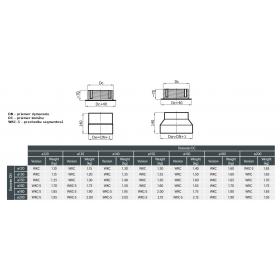 Prechodka DARCO Ø130 mm - keramický komín Ø180 mm