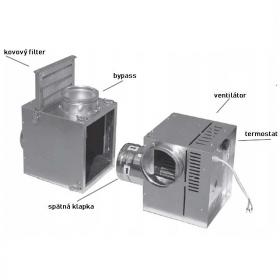 Krbový ventilátor Darco 370 m3/hod bypass BANAN1 - posledný kus