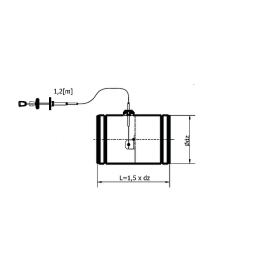 Klapka Ø150 mm s bovdenom pozink