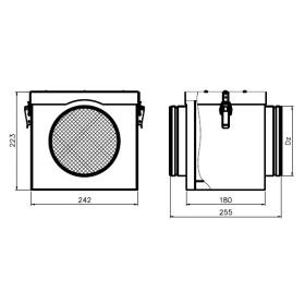 Filter Darco izolovaný Ø150 mm