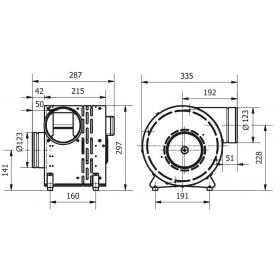 Krbový ventilátor Darco 490 m3/hod ANeco1-II