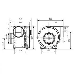 Krbový ventilátor Darco 690 m3/hod ANeco2