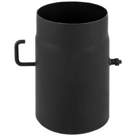 Komínová klapka Ø150 / 250 / 2 mm, oceľ, čierna