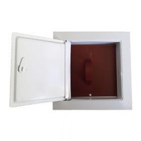 Komínové dvierka biele 140x140 mm
