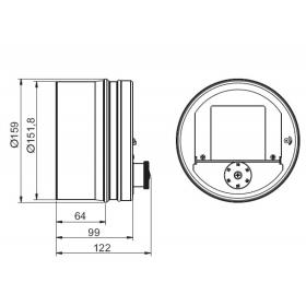 Regulátor komínového ťahu okrúhly RCO Ø150 mm