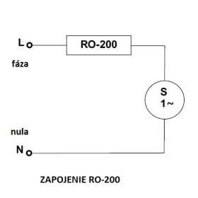 Regulátor otáčok krbového ventilátora RO-200 (podomietkový)
