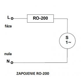 Regulátor otáčok krbového ventilátora RO-200 (podomietkový)