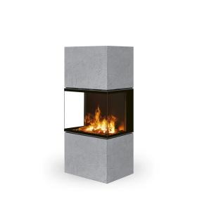 e–LERA C thermaline - elektrický dizajnový krb - Delené sklo