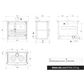 La Nordica - Rosa XXL 5.0 Petra (mastenec) - technický výkres