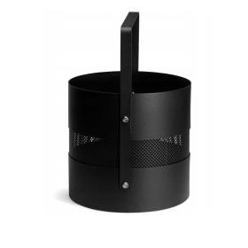 Kôš na drevo AERO HOLD 2 okrúhly s rukoväťou pohľad zboku