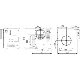 Krbový ventilátor Darco 860 m3/hod AN2-II rozmery