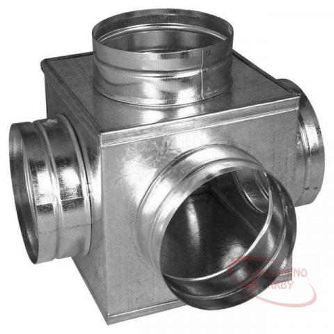 Skrinka redukčná Ø150/3 x Ø125 mm pozink