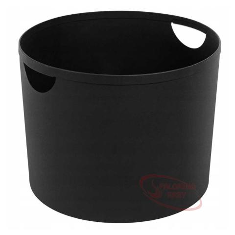 Kôš na drevo AERO 4 okrúhly čierny kónický