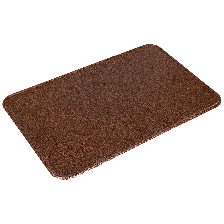 Plechová podložka pod pec 80x50 cm stará meď