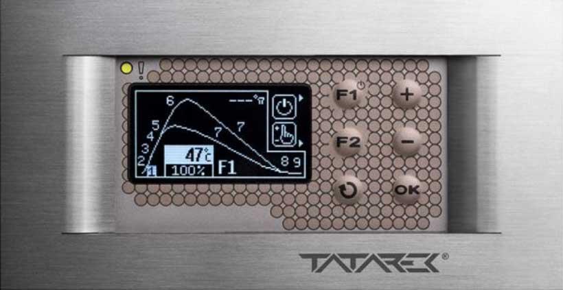 Automatická regulácia horenia RT-08OS Grafik Titanium pre akumulačné krby