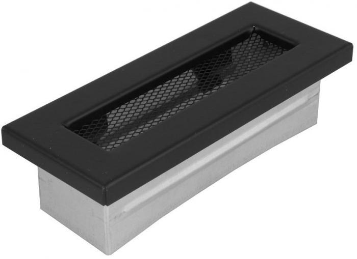 Koncová mriežka kanál 150x50 mm čierna